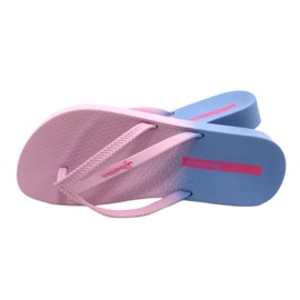 Kvinnors flip-flops rekreation ipanema 83385 AJ183 Pink-Blue rosa 4