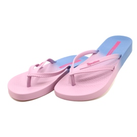 Kvinnors flip-flops rekreation ipanema 83385 AJ183 Pink-Blue rosa 3