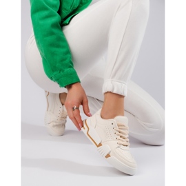 Beige Shelovet sneakers för kvinnor 1
