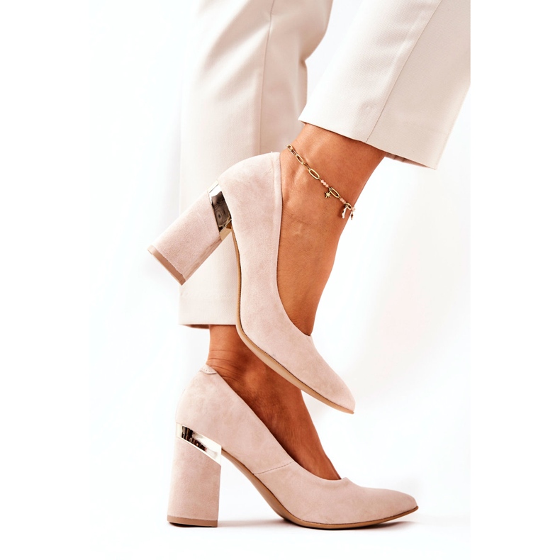 Lewski Shoes Mocka Pumps Lewski 3117 Beige 2