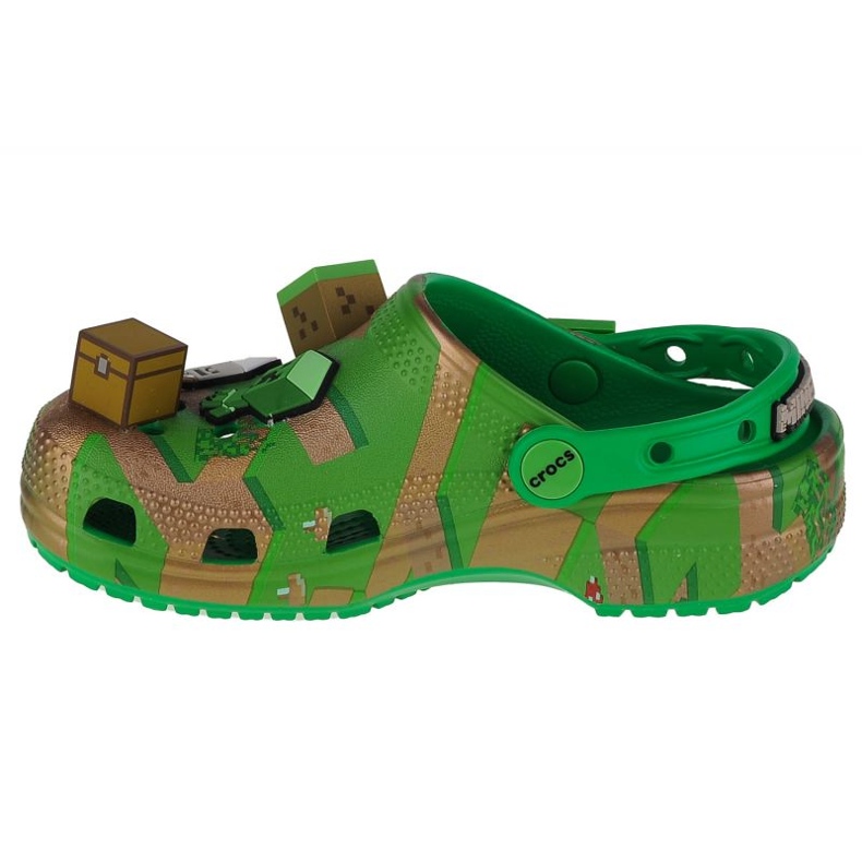 Crocs Elevated Minecraft Classic Clog Jr. 208473-90H grön 1
