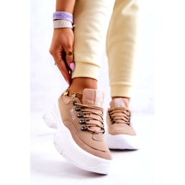 Sportskor dam Sneakers Big Star JJ274A222 Beige 2