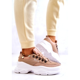 Sportskor dam Sneakers Big Star JJ274A222 Beige 3