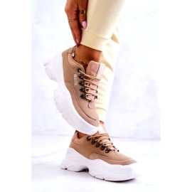 Sportskor dam Sneakers Big Star JJ274A222 Beige 4