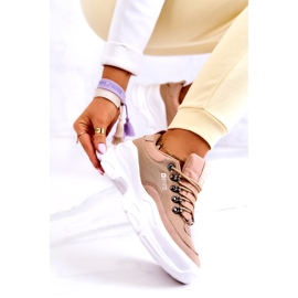 Sportskor dam Sneakers Big Star JJ274A222 Beige 7