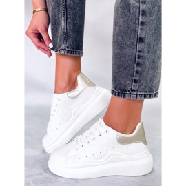 BM Leone Gold sportskor för kvinnor vit 2