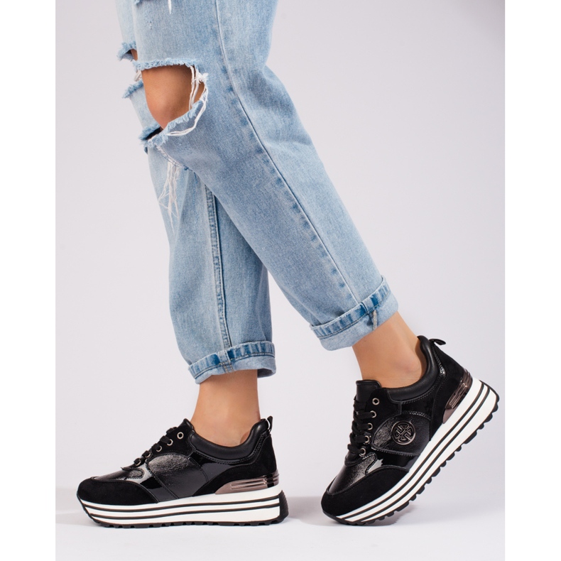 W. Potocki Svarta sneakers för dam från Potocki 2