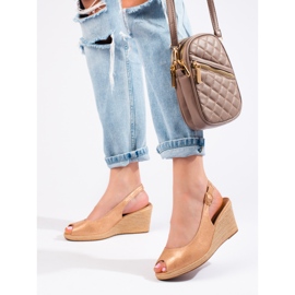 W. Potocki Eleganta kilasandaler från Potocki beige 1