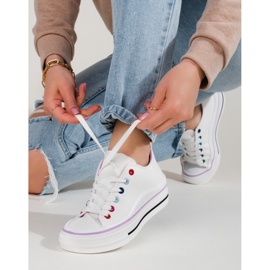 Plattsneakers för dam Shelovet vit 2