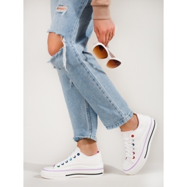 Plattsneakers för dam Shelovet vit 1