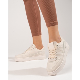 Beige Shelovet sneakers för kvinnor 1