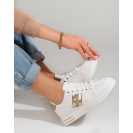 Shelovet dam sneakers på en hög plattform vita 2