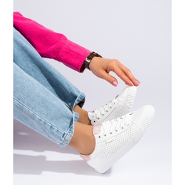 Vita kvinnors genombrutna Big Star sneakers HH274073 2