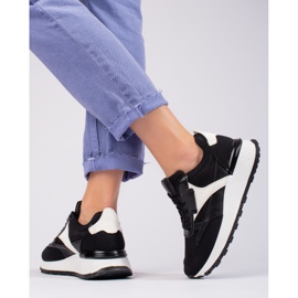 Svarta Shelovet högplattformssportskor för kvinnor 2