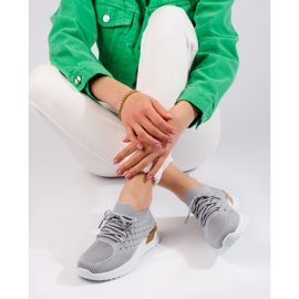 Gråa genombrutna sneakers från Shelovet 1