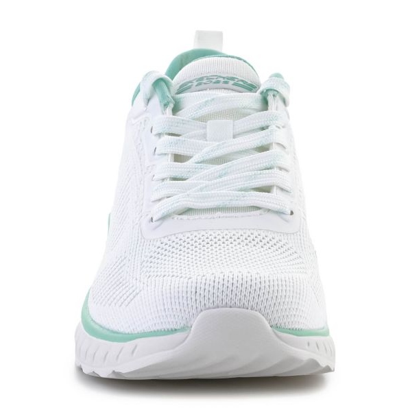 Skechers Bobs Squad Chaos Parallel Lines Skor W 117212-OFWT vit 1