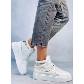 Erva White high-top sneakers vit 2