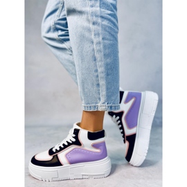 BM Storm SVART / LILA high-top sneakers 2