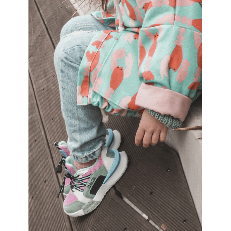 Sportskor för barn Memory Foam System Big Star LL374219 Rosa-Grön 1