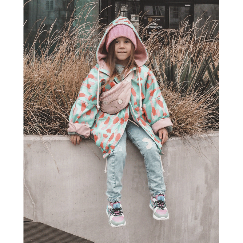 Sportskor för barn Memory Foam System Big Star LL374219 Rosa-Grön 2