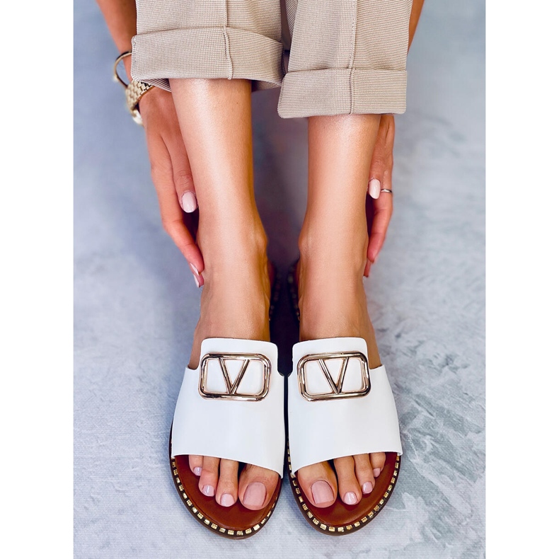 BM Tonya White damtofflor vit 2