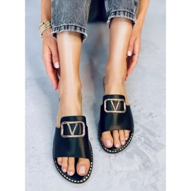 BM Tonya Black damtofflor svart 1