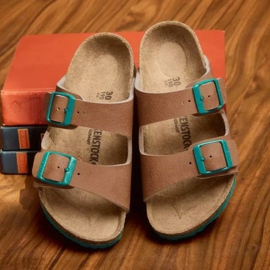 Birkenstock Arizona Bs Jr 1023406 tofflor brun 1