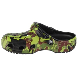 Crocs Classic Spray Camo Clog 208305-001 flipflops grön 1