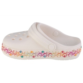 Slides Crocs Crocband Stretch Halsband Jr 208270-94S vit 1