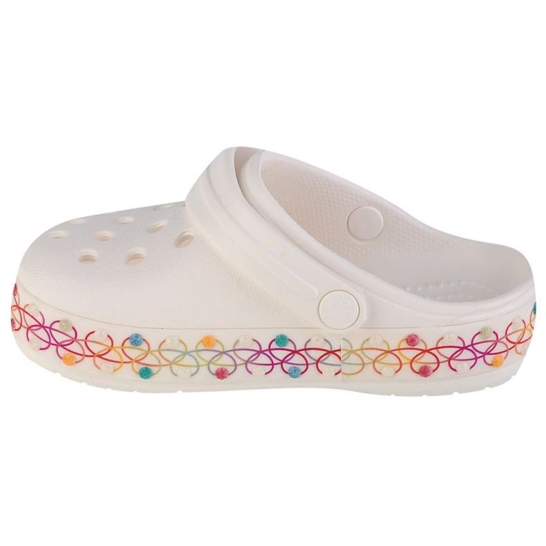 Slides Crocs Crocband Stretch Halsband Jr 208270-94S vit 1