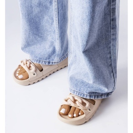 Étoile-rutschbanor i beige gummi 1