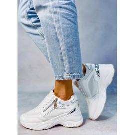 BM Mcbride White wedge sneakers vit 2