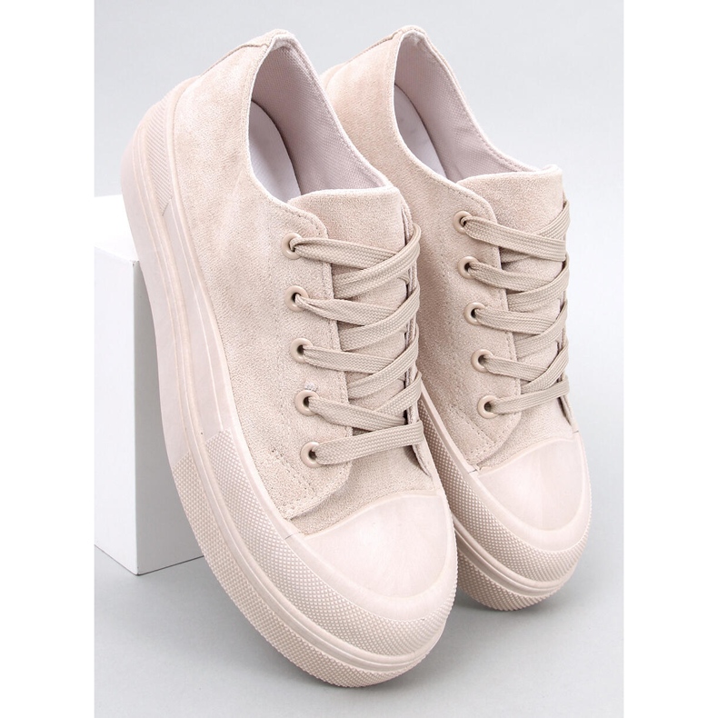 BM Curtis Beige plattformssneakers 1