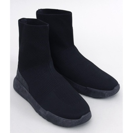 Ervin Black sock sneakers svart 1