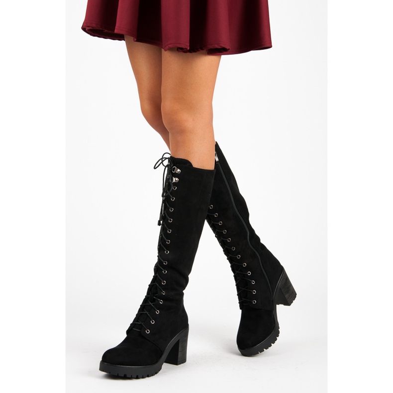 Seastar Arbetsstövlar med snörning svart 2