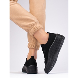 Plattsneakers för dam Shelovet svart 2