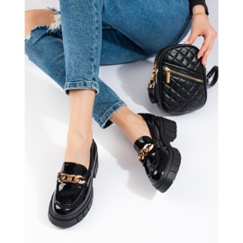 Shelovet svartlackade platåskor 2