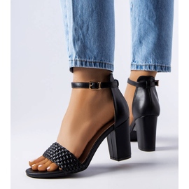 Svarta flätade blocksandaler från Oliveirinhas 1