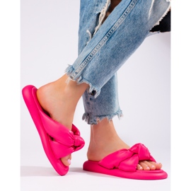 Rosa Shelovet tofflor för kvinnor 1