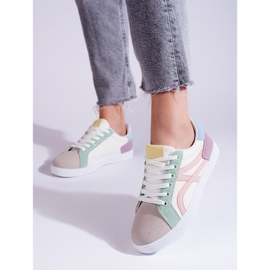 Shelovet flerfärgade sportskor för kvinnor mångfärgad 2