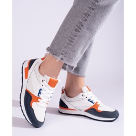 Damsportskor Shelovet vit och marinblå 2