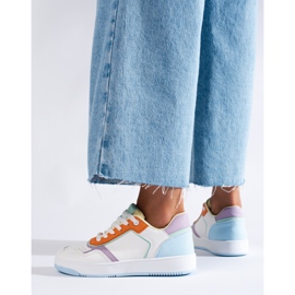 Shelovet flerfärgade sportskor för kvinnor vit 1