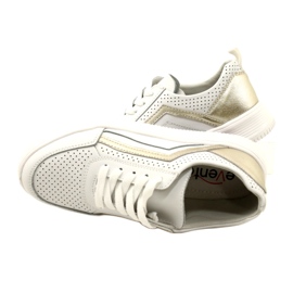 Vit och guld Sneakers i läder Evento 23PB08-5389 6