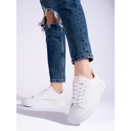 Shelovet klassiska vita sportskor 1