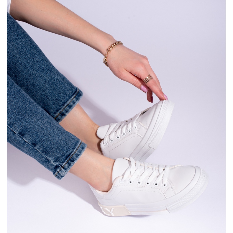 Shelovet klassiska vita sportskor 2