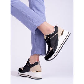 Svarta wedge sneakers från Shelovet 1