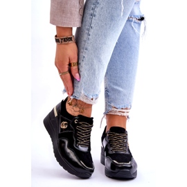 S.Barski Sportskor i läder, dam, svart Rebeca 1