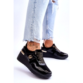 S.Barski Sportskor i läder, dam, svart Rebeca 3