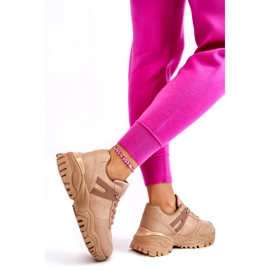 PG1 Fashionabla Sportskor Sneakers Beige Frezio 3