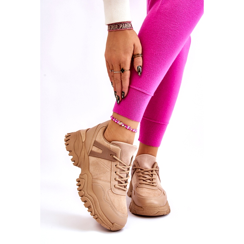 PG1 Fashionabla Sportskor Sneakers Beige Frezio 1